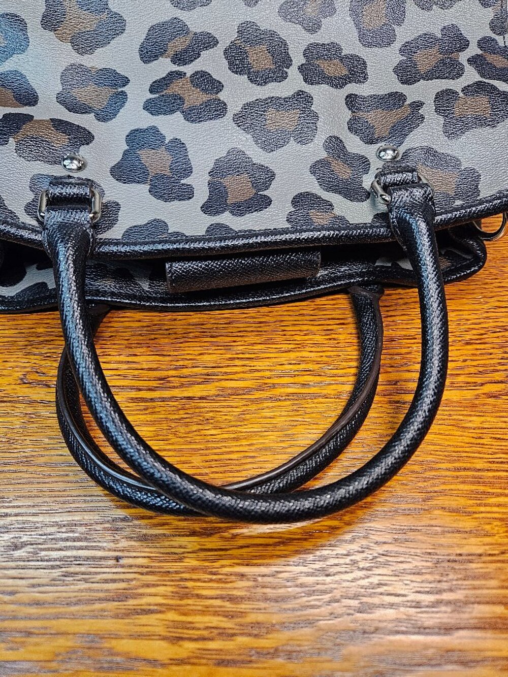 Coach Small Margot Carryall in Ocelot Print - Picture 9 of 13